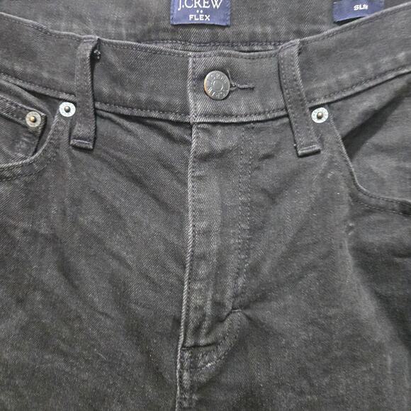 J.Crew Flex Slim Fit Jeans Black Wash 31x32 - Picture 6 of 10